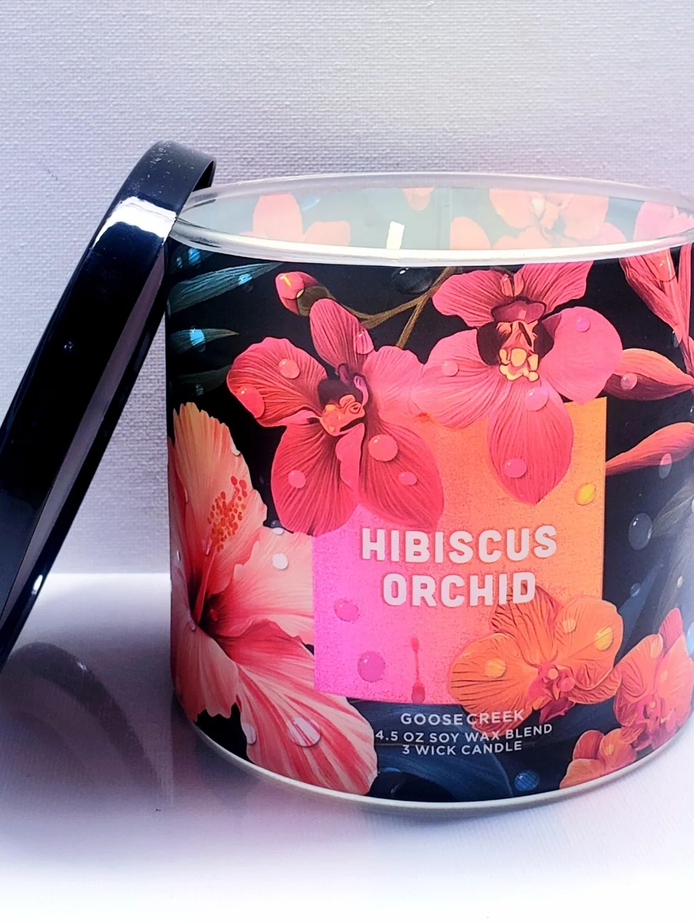 Goose Creek HIBISCUS ORCHID Large 3-Wick Scented Candle, 14.5 Oz
